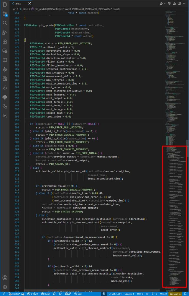 screenshot of deeply nested code