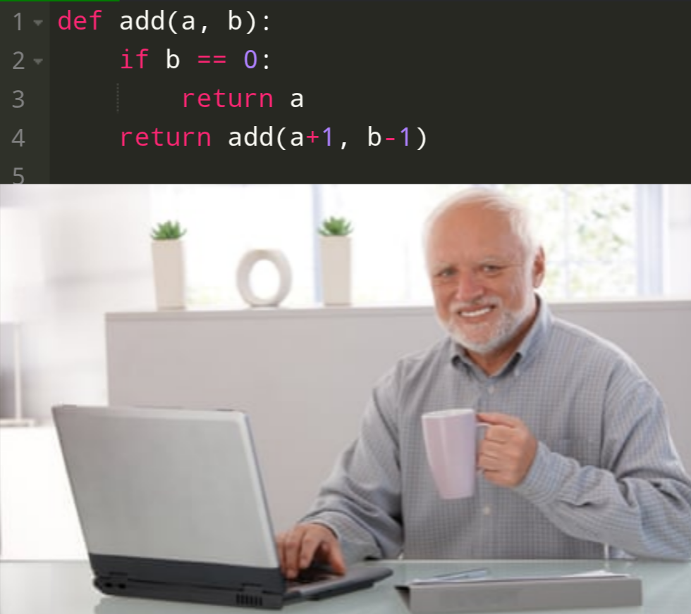 meme with complex code